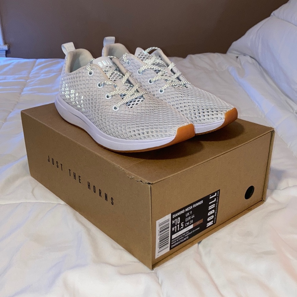 Men’s NOBULL Mesh Runner White Gum Size 10